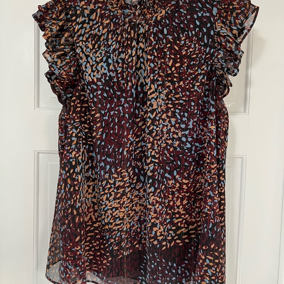 Ruffle Mock Neck Flutter Sleeve
Gramercy Blouse - Picture 3 of 3